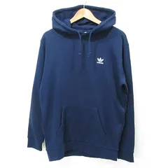 【三重本店】 中古 adidas Originals | アディダスオリジナルス ロゴ刺繍長袖パーカー GD2559 ネイビー サイズ：0 【103】