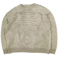 Danke Schon ダンケシェーン BORN KNIT ウォッシュ加工 ボーンクルーネックニット Free BROWN BEIGE セーター サンプル品 トップス g26372のサムネイル