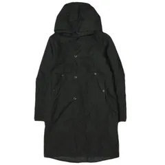 新品 ATELIER SUPPAN アトリエスパン フランス製 A1714 Heavy Cotton Hooded Long Coat  HAND DYED ハンドダイ フーデッドロングコート 2 BLACK アウター g10070のサムネイル