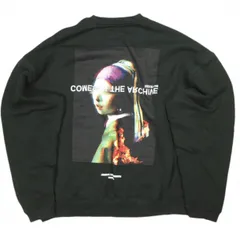 A4A エーフォーエー 25AW CREWNECK VERMEER フェルメール 真珠の耳飾りの少女 クルーネックスウェット Free BLACK トレーナー LHP 裏毛 サンプル品 トップス g26296のサムネイル