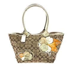 COACH ハンプトンズ 10周年記念 花柄 ストロー F14867 y2k - メルカリ