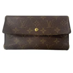 ♪4260 LOUIS VUITTON ルイヴィトン 長財布 モノグラム ポルトトレゾールインターナショナル M61215 中古