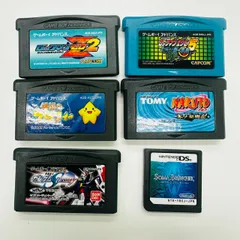 【錦】ゲームボーイアドバンス ソフト 5本 DSソフト 1本 ガンダムシードデスティニー 伝説のスタフィー ロックマンゼロ2 ロックマンエグゼ5 ソーマブリンガー ナルト木ノ葉戦記【577IO】E4