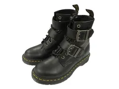 ドクターマーチン DR.MARTENS 1460 BUCKLE PULL UP LEATHER LACE UP BOOTS 31033001 バックル 8ホール ブーツ UK4 黒 ブラック レースアップ シューズ 靴