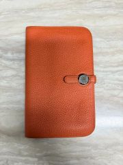 HERMES ドゴン 長財布 オレンジ - メルカリ