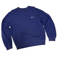 90s Nike スウェット 白タグ USA製サンフェードネイビーパープルナス紺