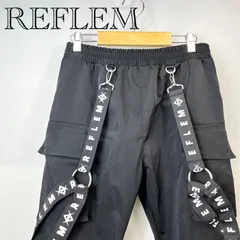 REFLEM レフレム パンツ ハーネス カーゴパンツ ロゴテープ ブラック 4021600602 メンズ ファッション _266023のサムネイル