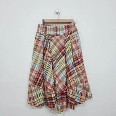 sacai チェックラップロングスカート sacai チェックラップロングスカート - メルカリ