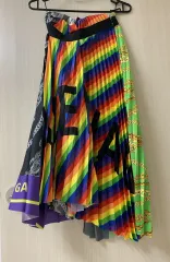 BALENCIAGA バレンシアガ あこ(宇田川 あこ)ーディオン プリーツ スカート レインボー COLORのサムネイル