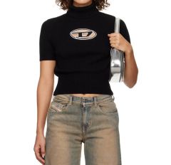 DIESEL ロゴカットアウト 半袖ニット TWICEモモ IVEレイ 着用 - メルカリ