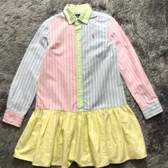 キッズ 7 A級 @ ポロ(POLO)ラルフローレン カラーバイカラー ONE PIECE