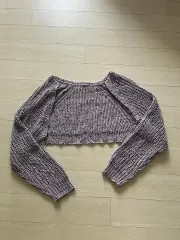 ラベンダーCOLOR クロップドボレロ