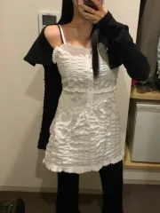 新品 セロ ミニフリルワンピース