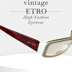 ヴィンテージ ETRO エトロ メガネ made in italy デッドストック ギークシックのサムネイル