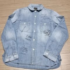 専用ページ まるちーず様 刺繍入りデニムシャツ 長袖andカットソー