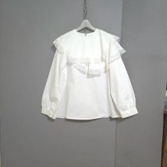未使用OHGA フリル ブラウス ホワイト - メルカリ