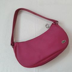 日本未発売】LACOSTE ラコステ ワンショルダー ホーボー ピンク ワニ 