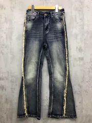 mily bilet ミウィビレット ヴィンテージ フレアパンツ ハイウエスト デニムパンツ sizeS/オーバーダイ ■■ レディース