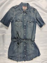 90s vintage D&G 短丈 デニムシャツ フェザー y2k ボヘミアン - メルカリ