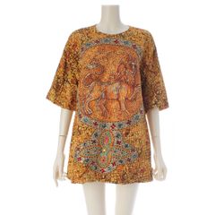 幻のアーカイブ極美97年フェラガモ サファリ柄レオパードTシャツ 