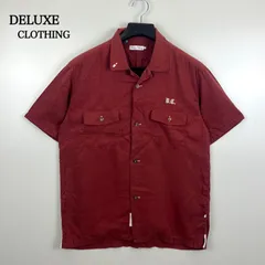 DELUXE CLOTHING archive bowling shirts L デラックス クロージング 開襟 ボウリングシャツ 半袖 テンセル チェーンステッチ 刺繍 ストリートのサムネイル