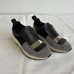 美品】sergio rossi スリッポン スニーカー SR1 黒 ラメ 37 - メルカリ