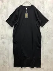 新品 Lace Ladies レースレディース SZF24 ポケット付き 半袖 ロング ワンピース sizeF/黒 ■◆ レディース