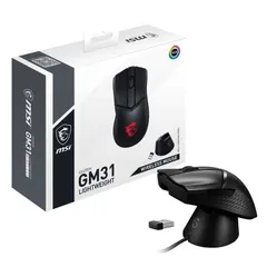 【新品未使用】【未開梱】MSI ゲーミングマウス ［光学式 /有線/無線(ワイヤレス) /6ボタン］ CLUTCHGM31LIGHTWEIGHのサムネイル