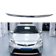【送料無料】トヨタ プリウス Prius 30系 2012 対応 フロントバンパートリム バンパーガーニッシュ メッキパーツ 外装パーツ 外観向上 ドレスアップ 視覚効果向上 フィット感良好 クローム調 ABS製のサムネイル