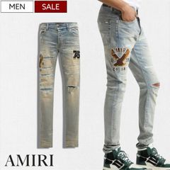 AMIRI パッチワーク ダメージ デニム パンツ - メルカリ