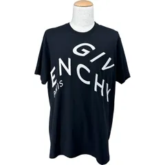 ジバンシィ GIVENCHY ロゴ刺繍Tシャツ BM70YD3002 ブラック コットン メンズ 半袖Ｔシャツのサムネイル