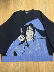 希少グラニフ 中村佑介 Re:繋がる ウォッシャブルジャカードニットL アジカン グラニフ 中村佑介 ニット Lサイズ Re:繋がる ウォッシャブルジャ