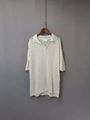 イェロー アイボリー カラ ニット