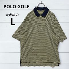 F28】Reebok GOLFリーボックゴルフデッドストックポロシャツボーダー 