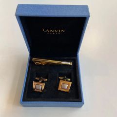 lvc6 ドイツ製LANVIN ランバン カフリンクス シルバー ソフトソリッド