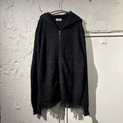 DRIES VAN NOTEN ドリスヴァンノッテン Alpaca Wool ZIP HOODIE ジップパーカー 73-02-34-02007 ネイビー size:S 【表参道B05】のサムネイル