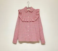 メゾンキツネ CHECK フリル シャツ ブラウスのサムネイル