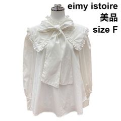 新品タグ付》eimy istoire ボウタイシアーブラウス 25年モデル F 