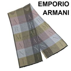 エンポリオアルマーニ ストール(ショール) エンポリオアルマーニ ARMANI 大判ストール ショール チェック柄