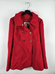 JUICY COUTURE ジューシークチュール レッド レッド ゴールドボタン コート s オールドマネールック プリンセス風のサムネイル