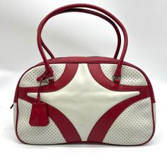 美品✨ PRADA プラダ ハンドバッグ Bowling Bag パンチング - メルカリ