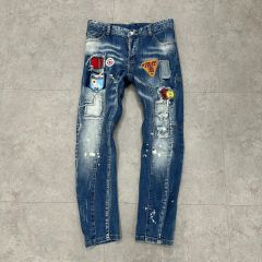 nm-1359) DSQUARED2 デニムパンツ ワッペン ジーンズ - メルカリ