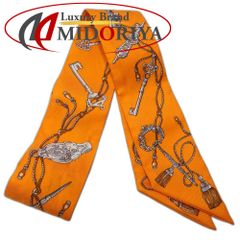 HERMESエルメス ツイリー レクレアポア 鍵 キー シルクスカーフ