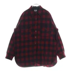 PENDLETON (ペンドルトン) 30-40S VINTAGE バッファローチェック ロングスリーブ ウールシャツ レッドのサムネイル
