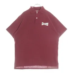 WASTED YOUTH (ウェイステッドユース) 24SS Big Polo Shirt ロゴデザイン半袖ポロシャツ バーガンディ WY25CS009のサムネイル