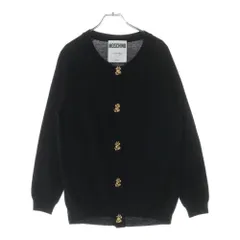 MOSCHINO (モスキーノ) Sボタン ニットカーディガン レディース ブラック KD7253300のサムネイル