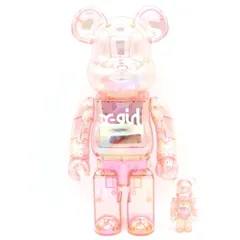 MEDICOM TOY (メディコムトイ) BE@RBRICK X-girl 2020 100% & 400% PINK ベアブリック エックスガール ベアブリック フィギュア ピンクのサムネイル