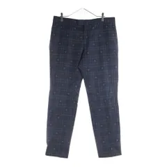 GUCCI (グッチ) Bee Check Pants チェックパンツ ウールスラックス ネイビー 529010 Z551Jのサムネイル