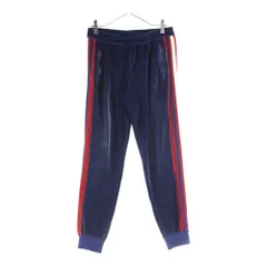 GUCCI (グッチ) Velor Track Pants ベロアベルベットパンツ ネイビー 547584 XJAC9のサムネイル