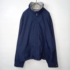 90s　トミーヒルフィガー　ナイロンジャケット　裏メッシュ　ネイビー　M/M